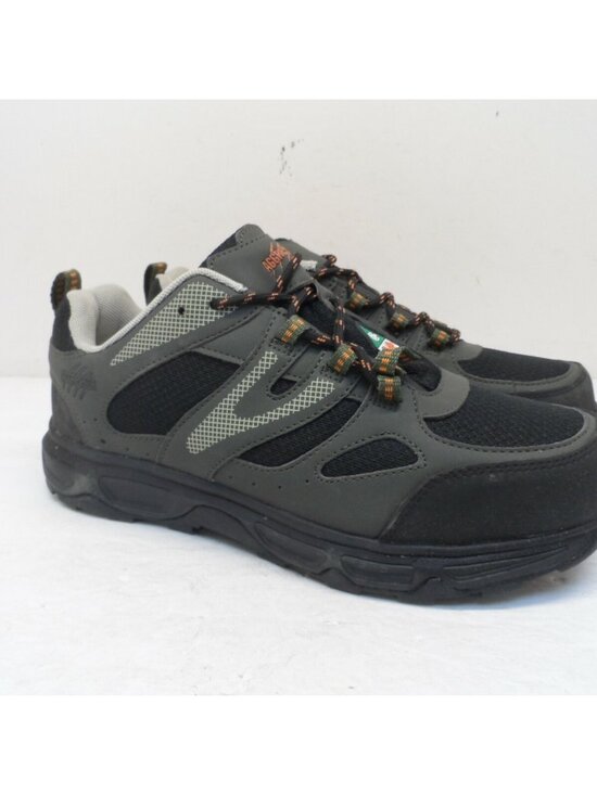 AGGRESSOR Mens Low-Cut Steel Toe Steel Plate Safety Hiking Shoes Grey Size 8.5M - Picture 1 of 9